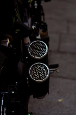 Slip-on exhaust and first service