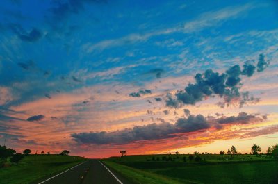 Op de terugweg richting Herentals, de lucht deed de rest vanzelf.