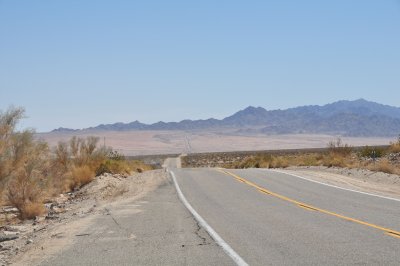 Out on 86 with the heat already coming off the pavement. Those ranges never get any closer.