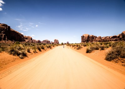 Red sand the whole length of the valley loop. Two hours and one other vehicle.